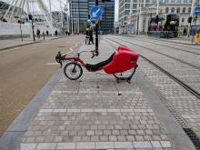 Red Baron Recumbent Cycle in Centenary Square