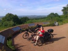 Natalya at the top of clent hill