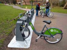West Midlands hire bike in dock