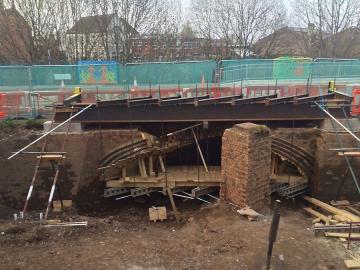Northbrook St rail tunnel works